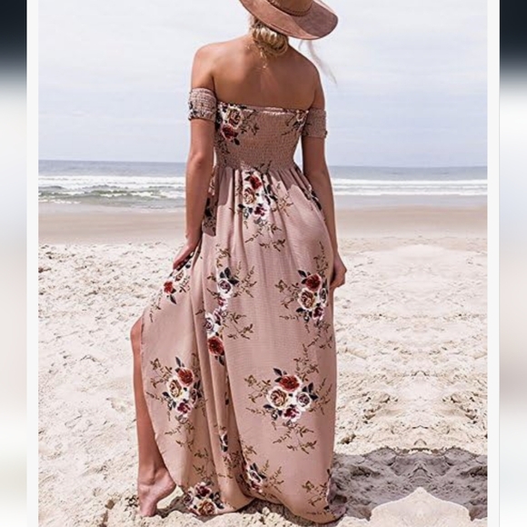 NWOT Elegant Floral High-Low Dress Size M - Picture 4 of 8